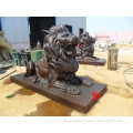 garden copper lion sculpture